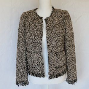 Rebecca Taylor Fringe Tweed Jacket NWT
